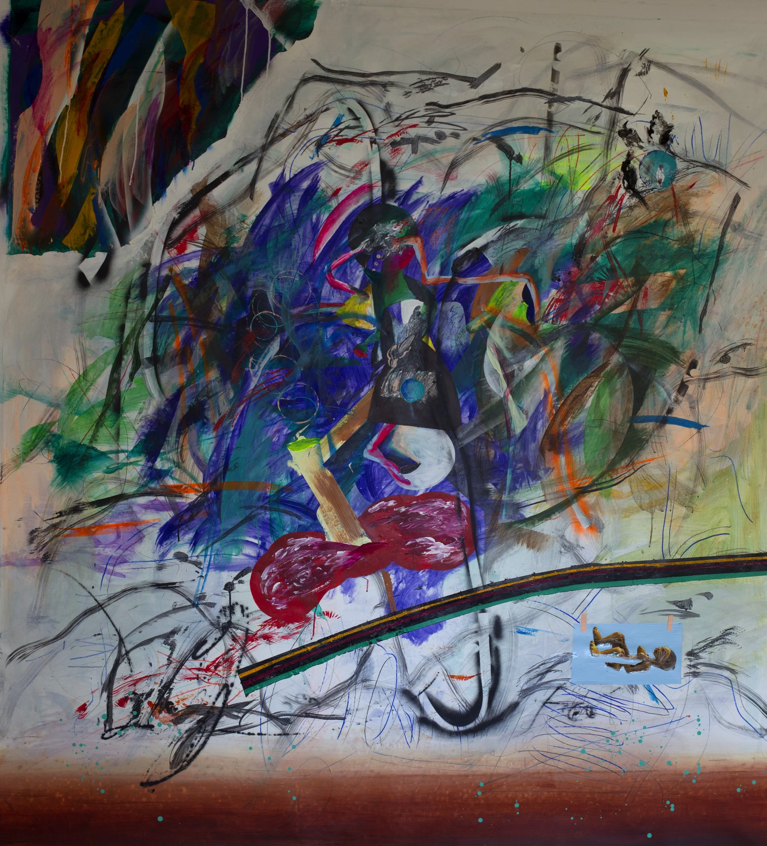 Untitled,

Mixed media on canvas, 2020

84.65 x 78.74 in | 215 x 200 cm 