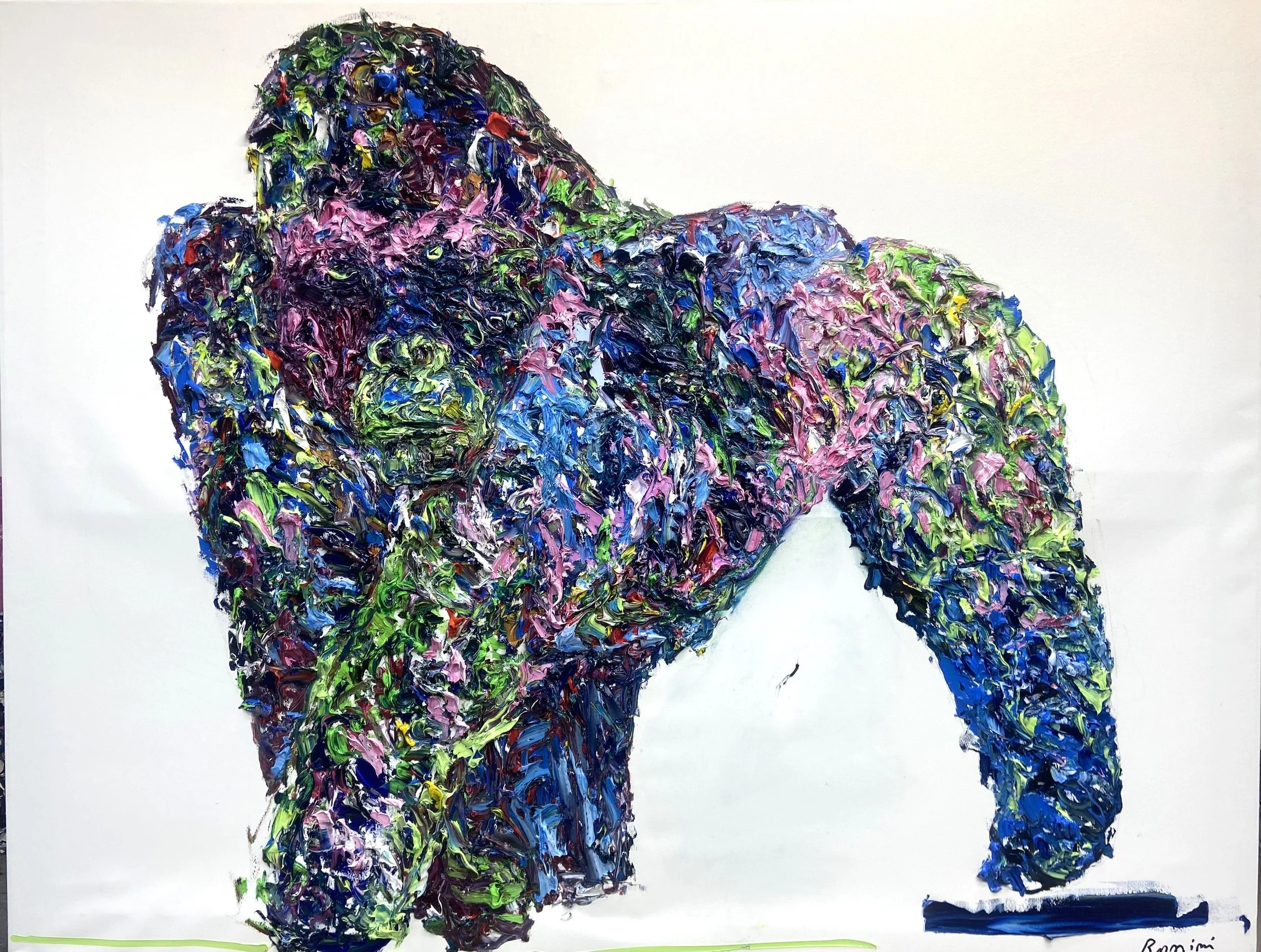 SILVER BACK, 55.1 x 70.9 inches (140 x 180 cm).