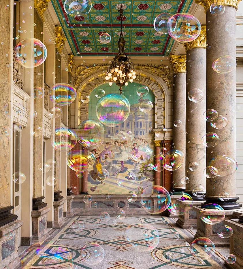 Theatro Municipal do Rio de Janiero 19O9, Archivel pigment print on cotton paper, 149.9 x 165.1 cm (59 x 65 inches)