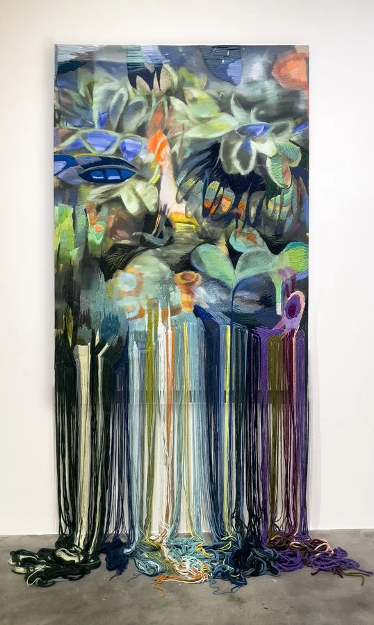 Baboutsosika, 2022

Oil, oil pastel, spray paint, acrylic and wool yarn on linen

63 x 47.2 in 160 x 120 cm