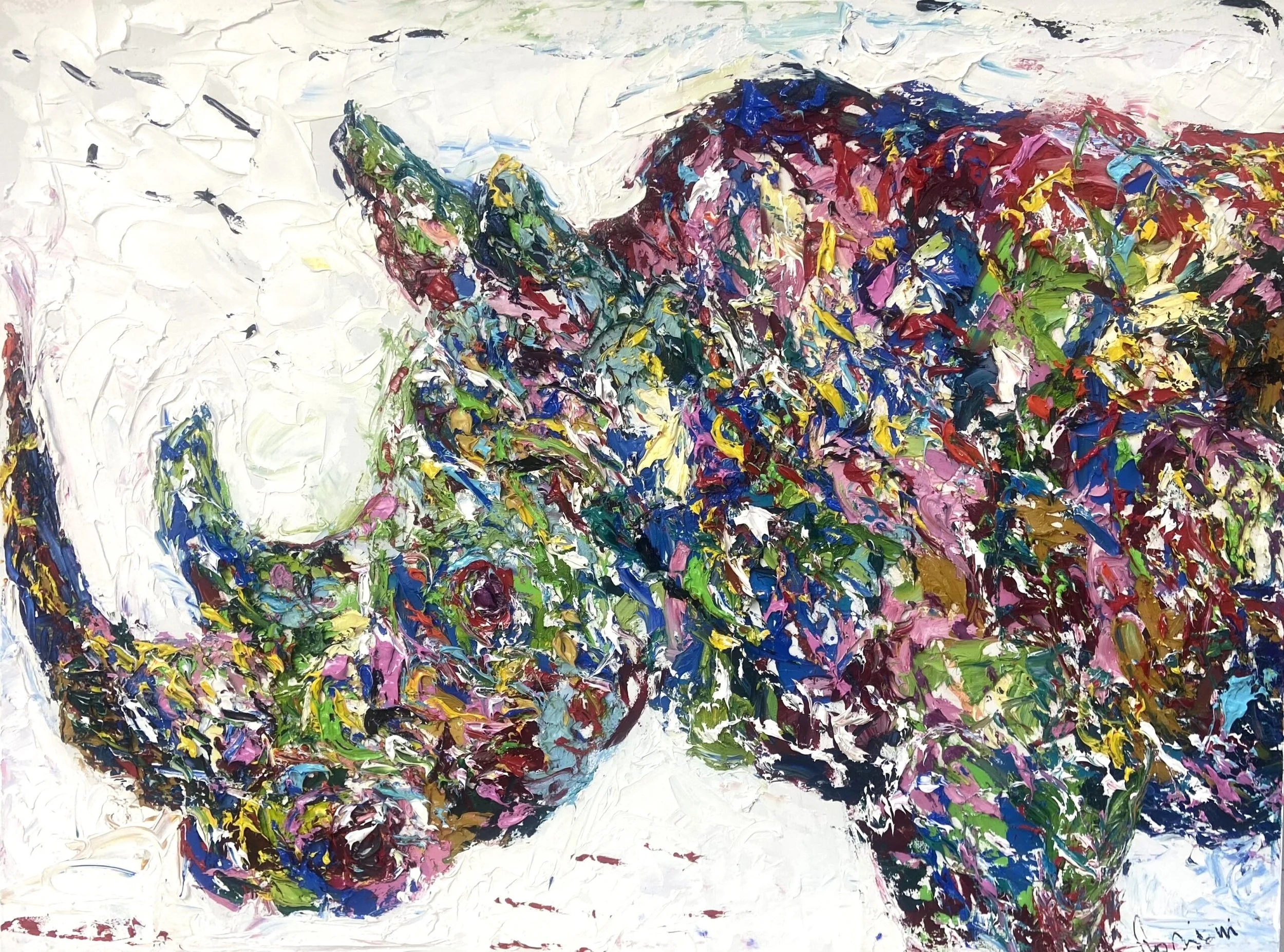 Forza, 39.4 x 47.2 inches (100 x 120 cm).