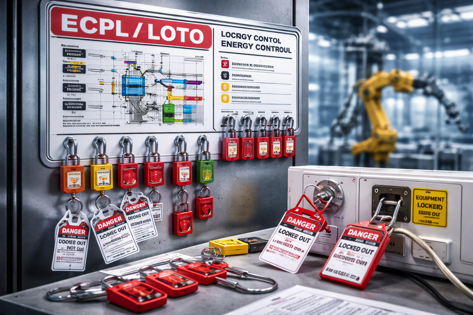 Energy Control Procedures and Lockout/Tagout Placards