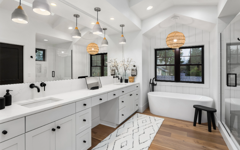 Modern bathroom remodel
