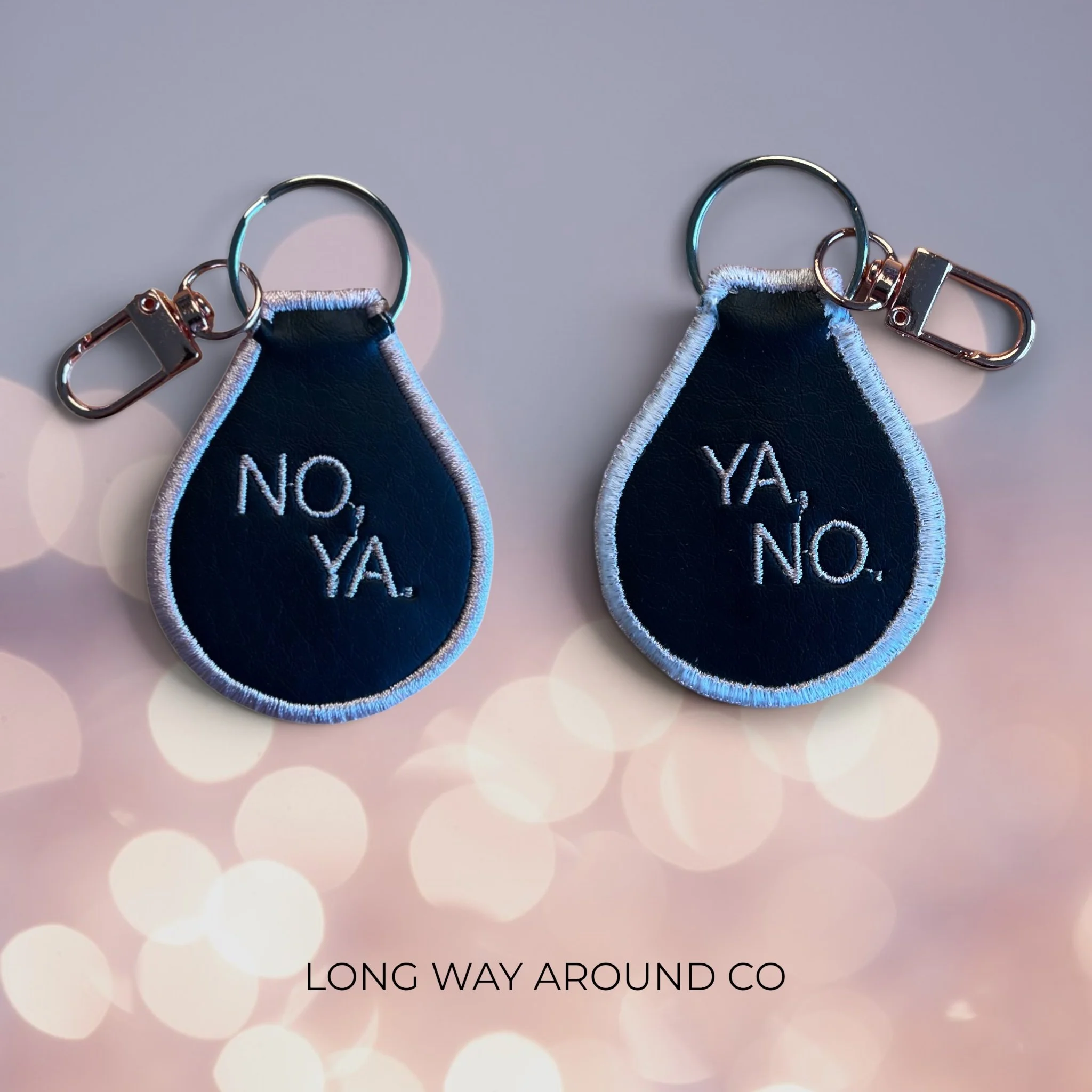 No, Ya. / Ya, No. Keychain