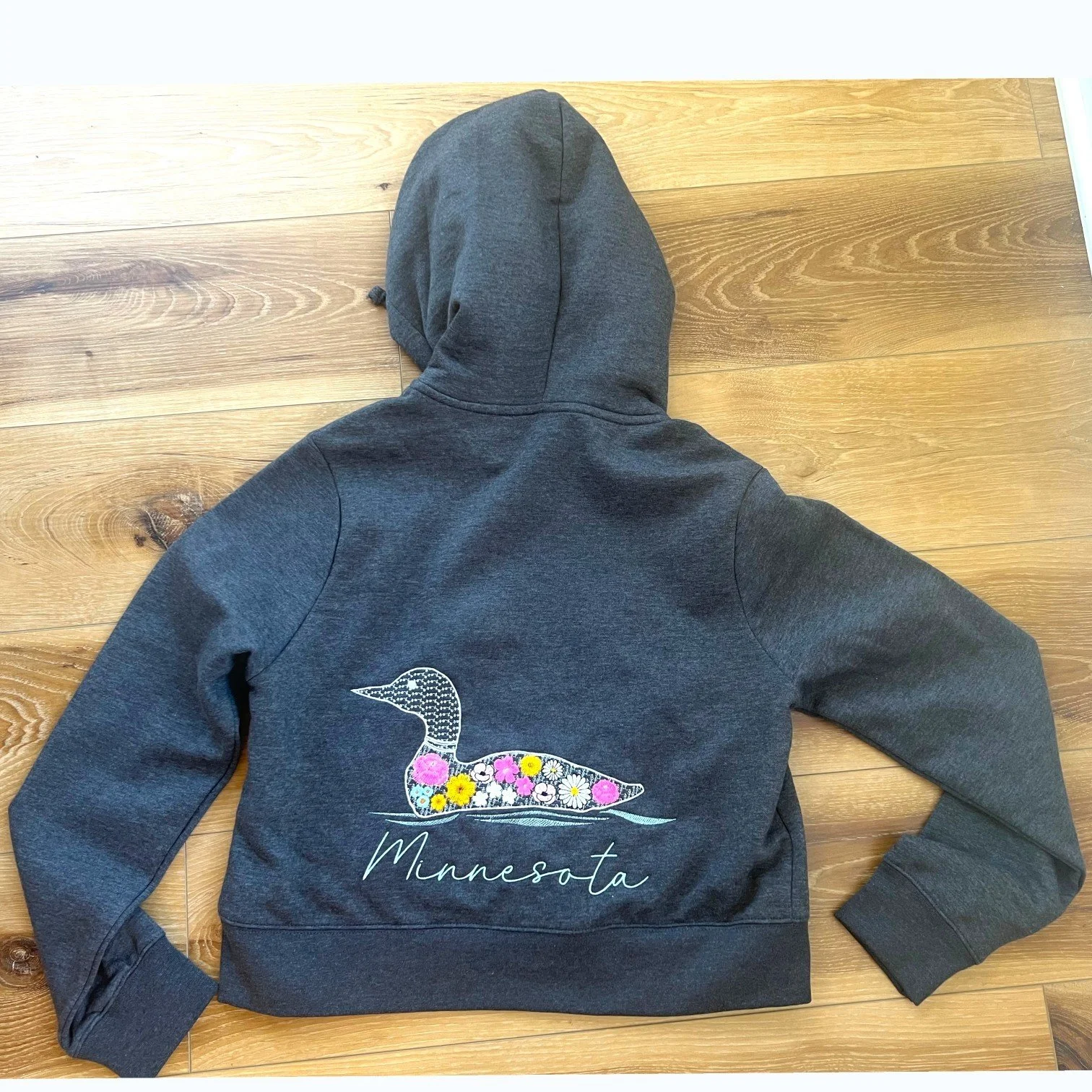 Floral Loon Hoodie (Zip)