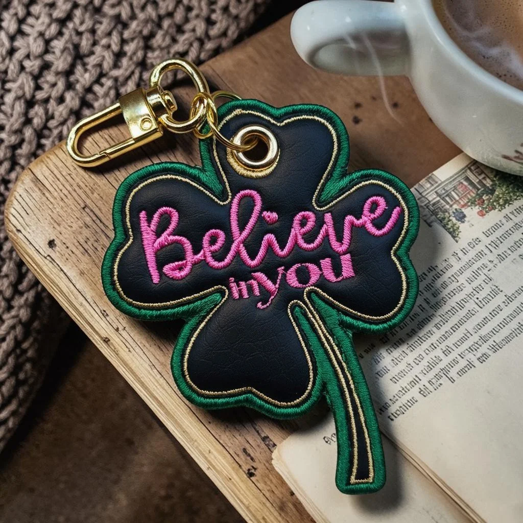 Believe in You Shamrock Bag Charm