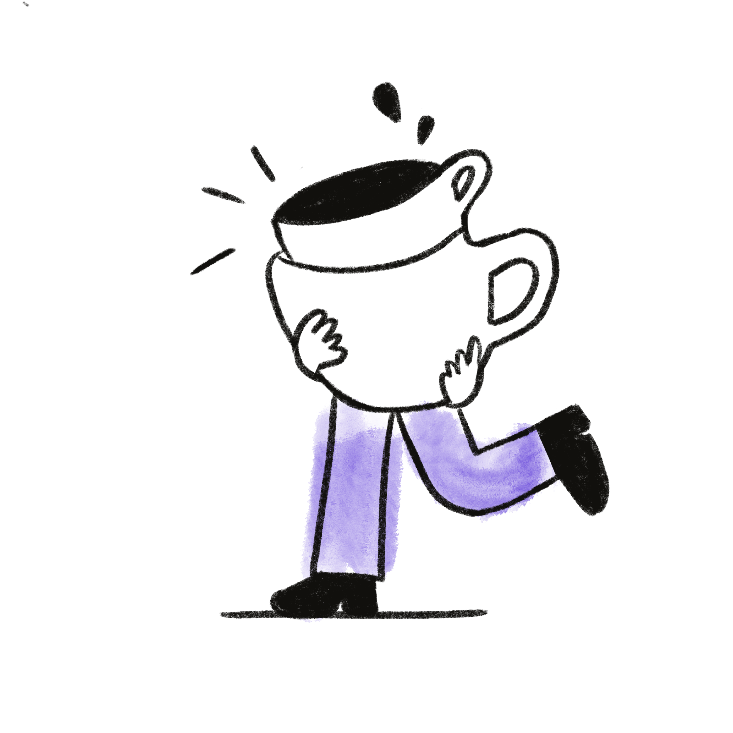 A person sitting at a desk, working on a laptop, with a cup of coffee nearby.