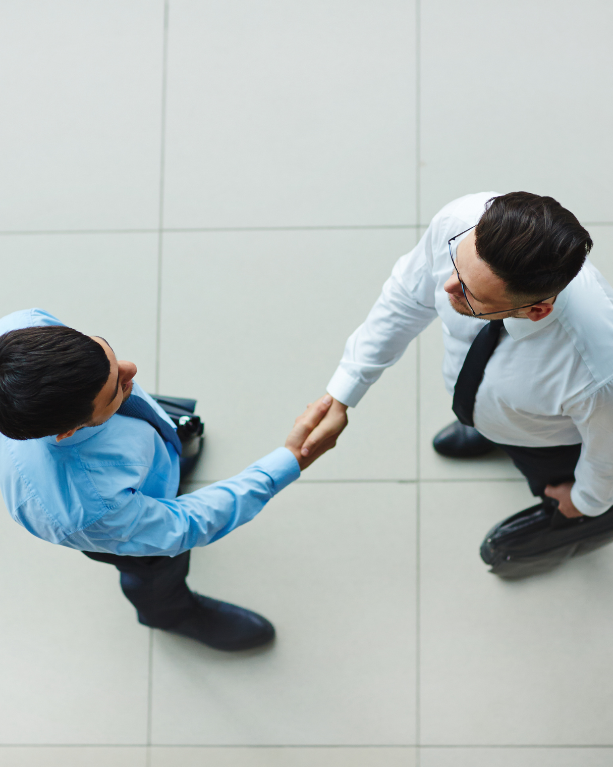 Partners shaking hands