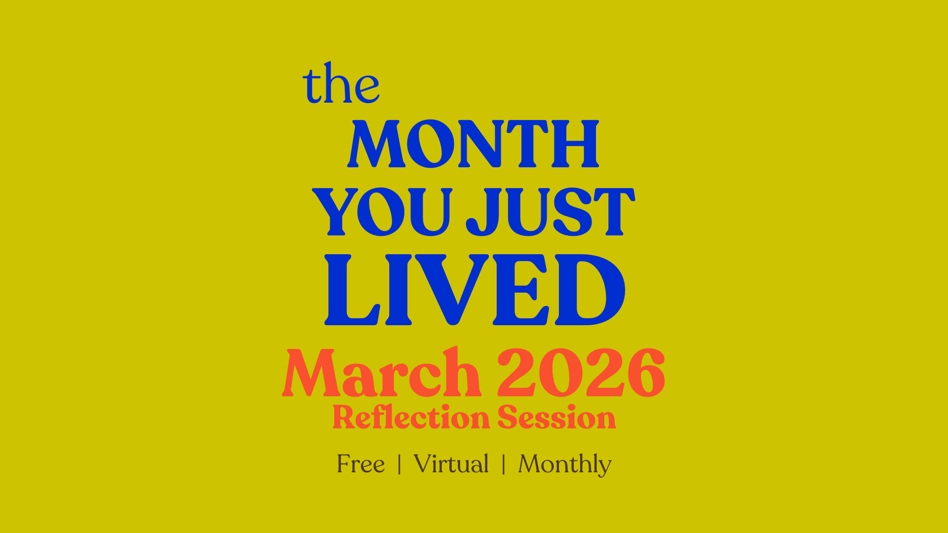 March Reflection Session