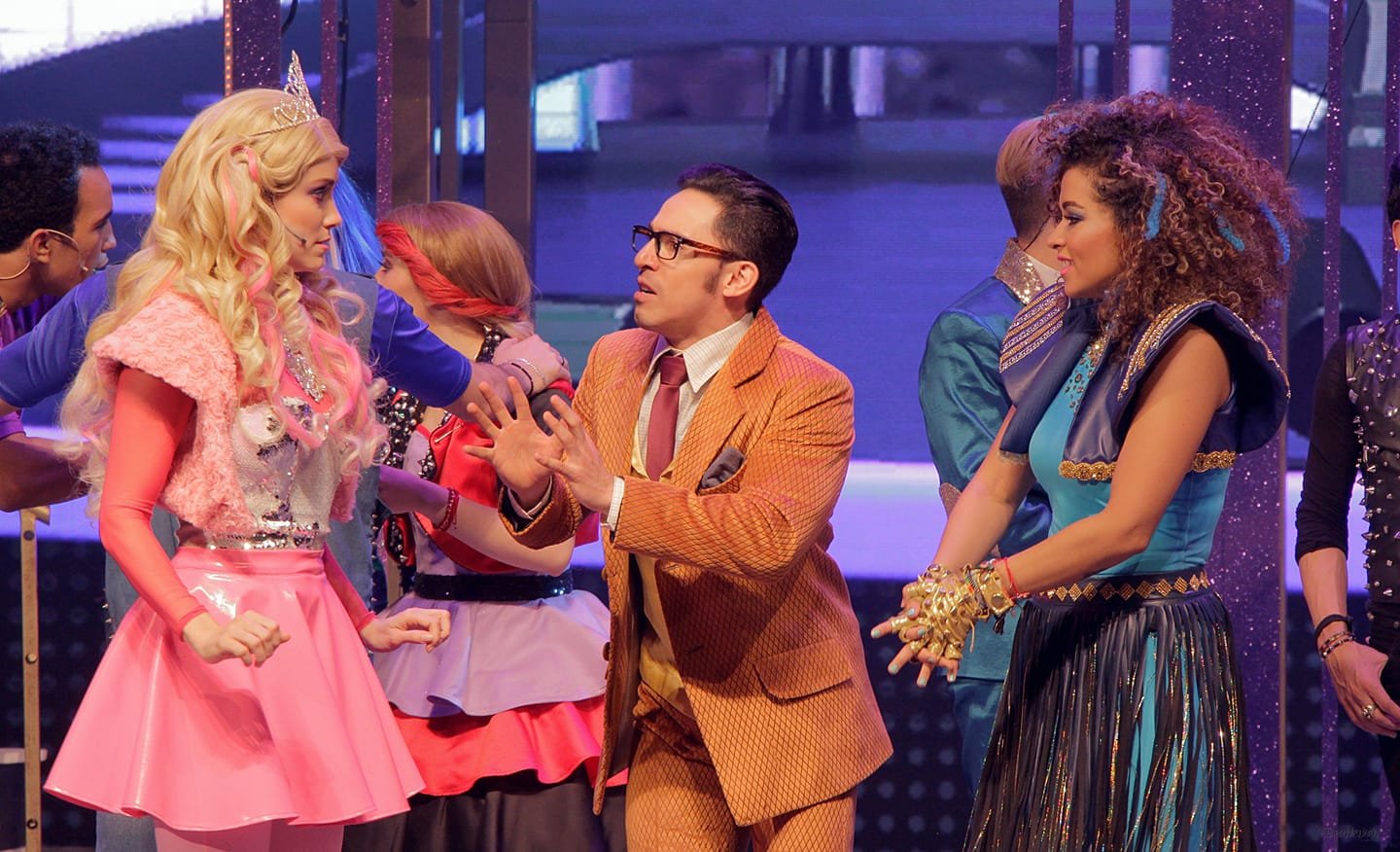 Costume design for the two main Barbie characters of the Rock n Royals musical. 
