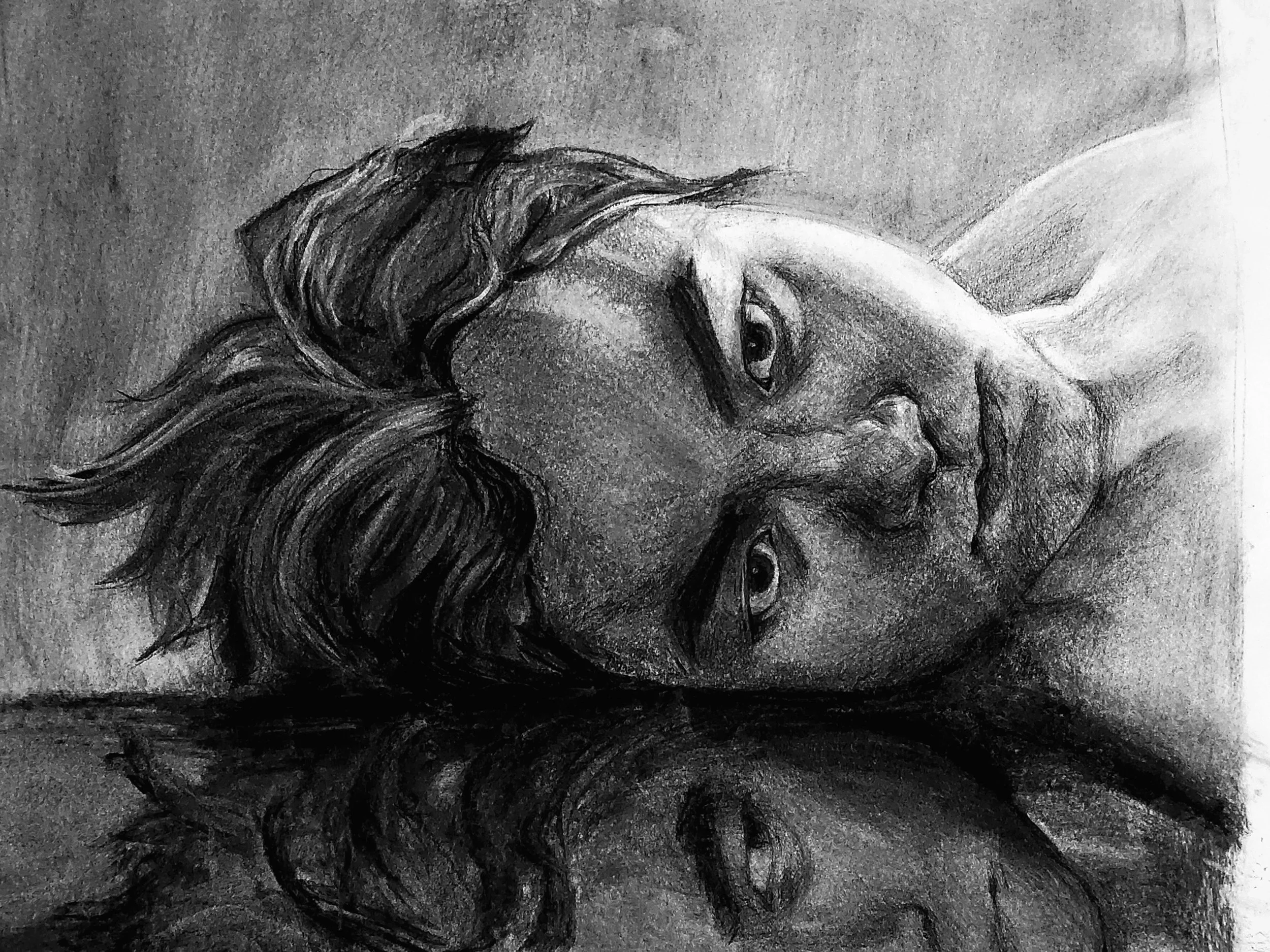 Self Portrait(Charcoal; 2023)