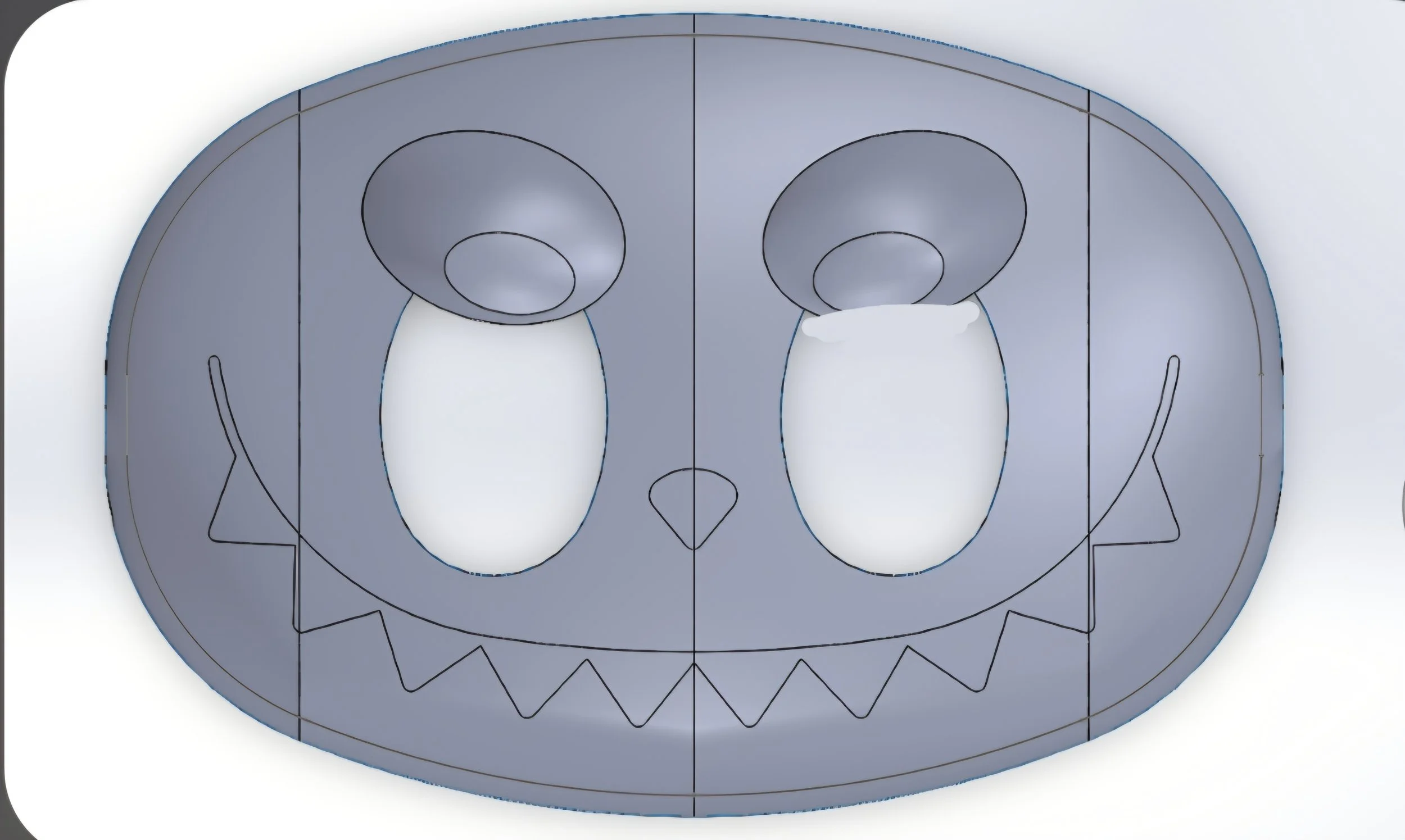 Mask modeled and printed by Galileo Hannigan