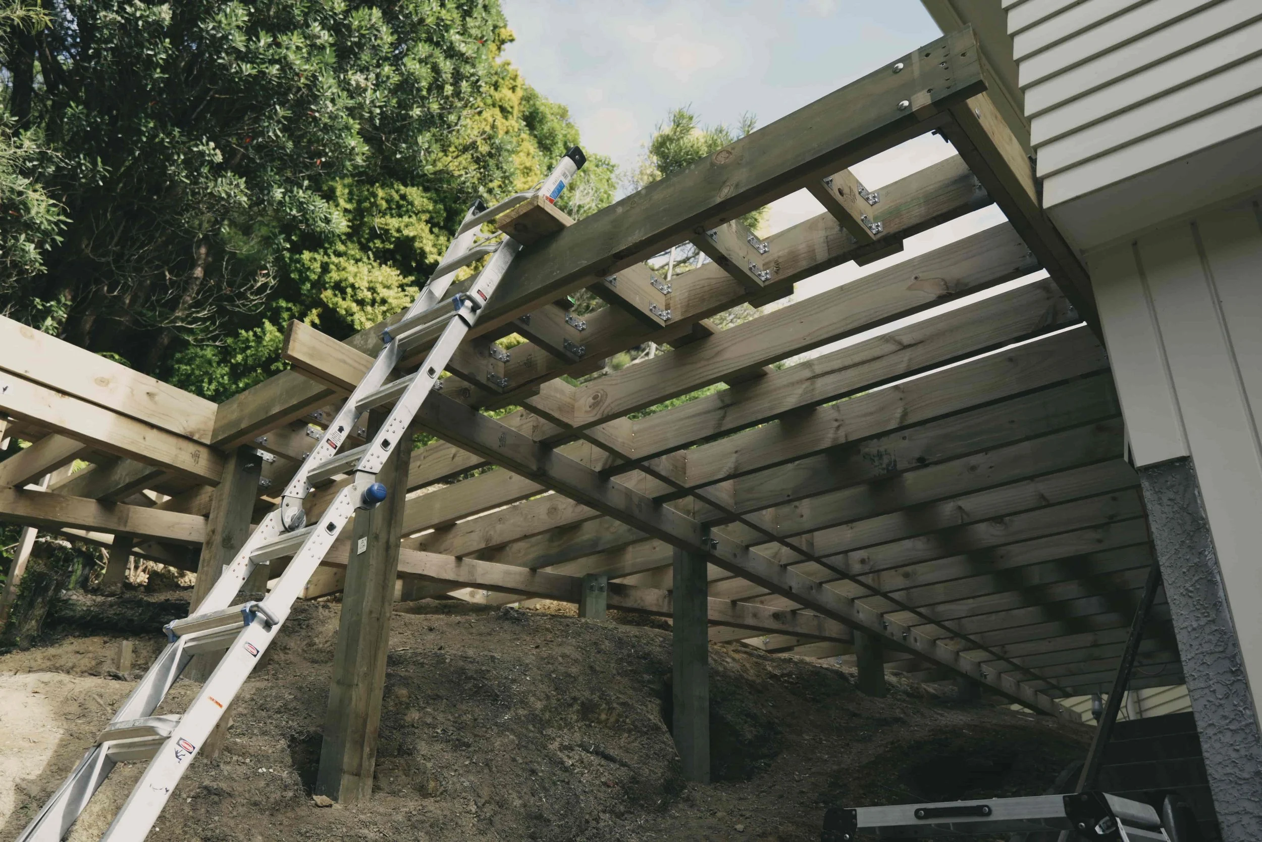a large deck in lower hutt