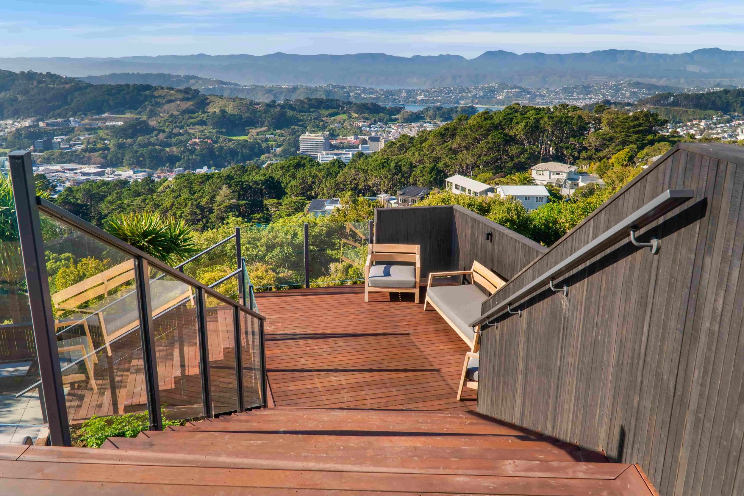 a deck built in wellington using kwila