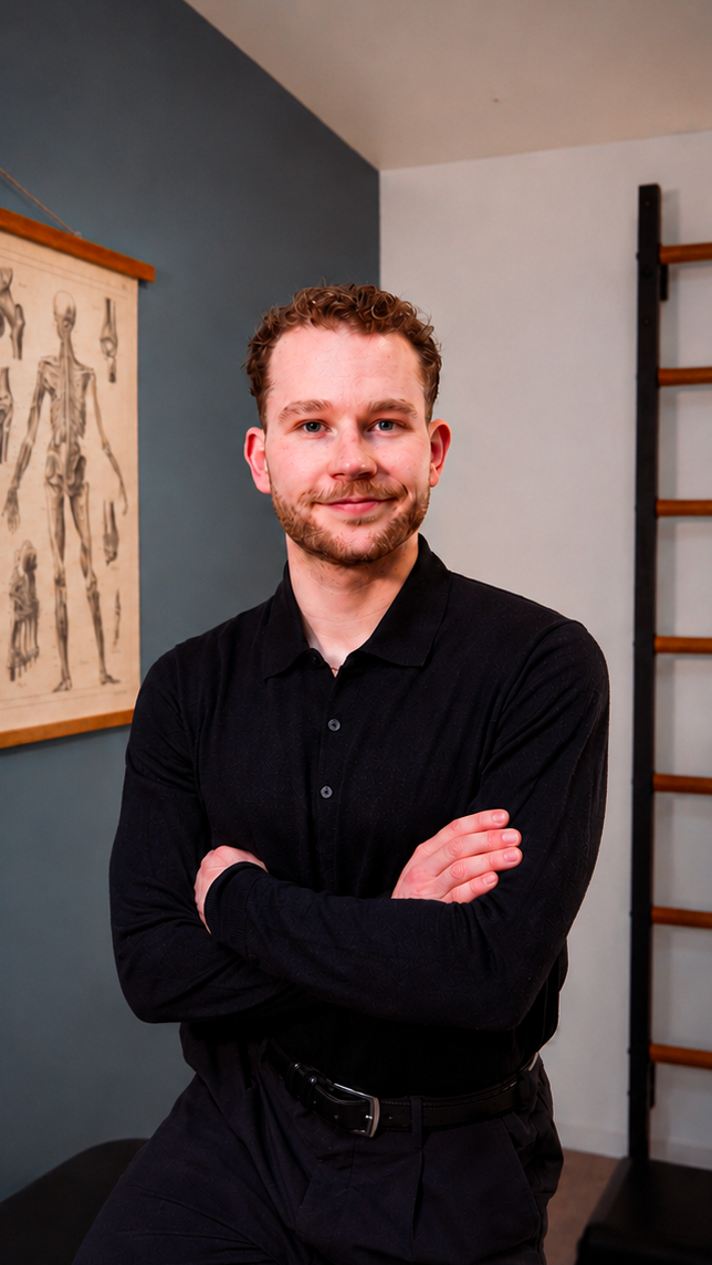Louis Gronemberger, kiné général & sportif dans le cabinet BePerFit, à Wezembeek-Oppem. Louis est spécialisé en thérapie manuelle, dry-needling, ATM et orthopédie.