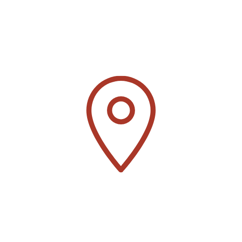 Icon of a location pin on a map, with a circular target symbol inside the pin.