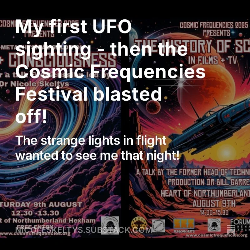 Finally had some time to do a write-up of the Cosmic Frequencies Festival that myself @billgarrett_se and MIchael Evans from @skxfunkanauts put on here in Hexham just over a week ago. A stellar success, with more stories to come! And nice coincidence