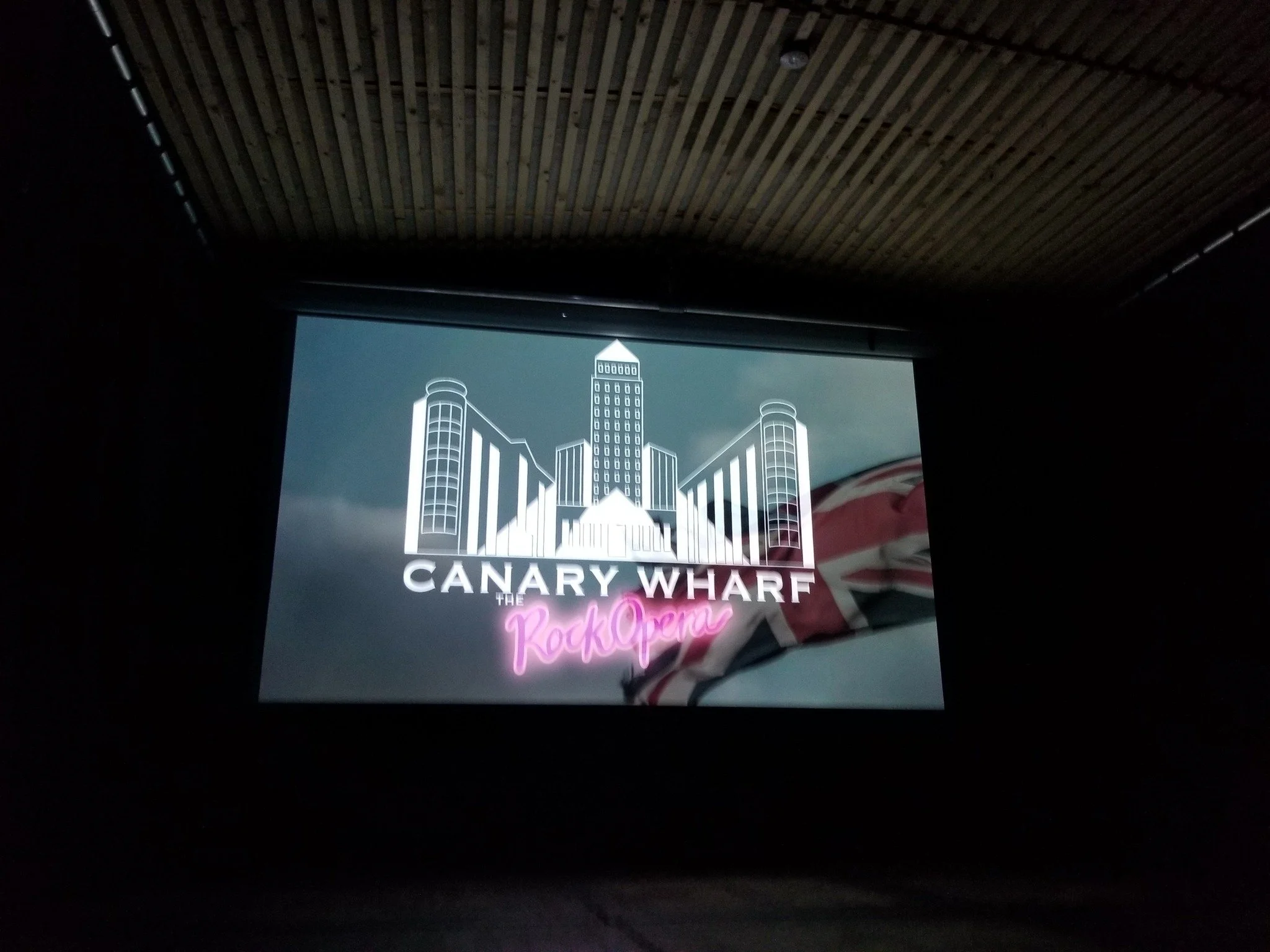 Great time had by all (especially me!) at the screening of Canary Wharf: the Rock Opera at the scene of the crime, Canary Wharf itself. Got lots of great feedback from lovely audience which included dear pals &amp; contributors Robin Hemmings Gary Sc
