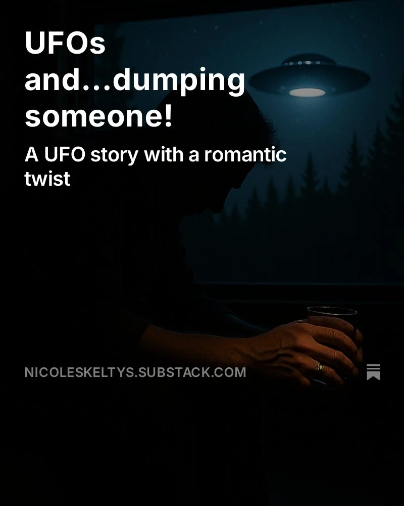 I'm back on @3rrrfm tomorrow (Sunday 25th) doing my little UFO spot on the venerable Radio Method show from 3.00. The theme this week is 'dumping someone', and sure nuff, got a nice UFO story about that situation. Just posted it on my Substack: https