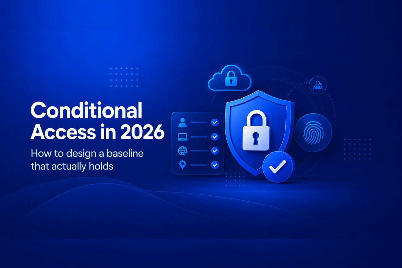 Conditional Access in 2026: how to design a 
baseline that actually holds