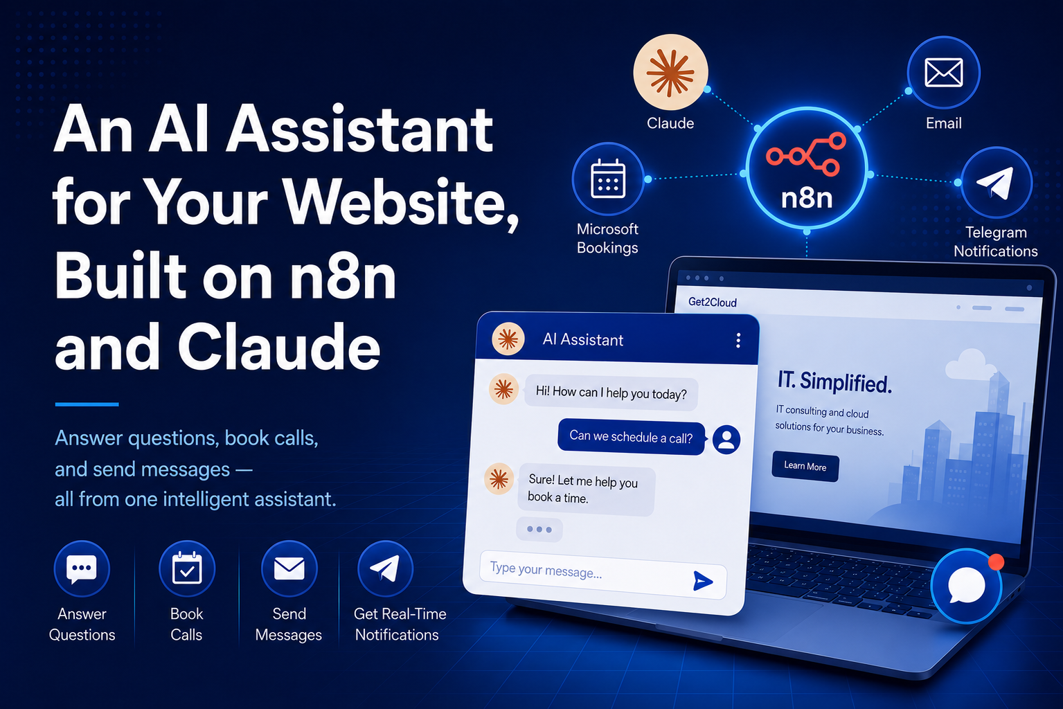 An AI Assistant for Your Website, Built on n8n and Claude