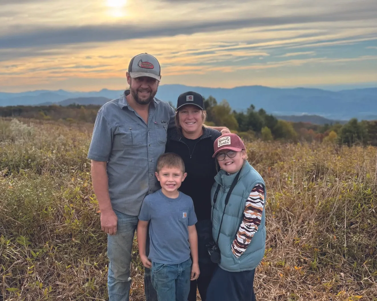 photo of farm family