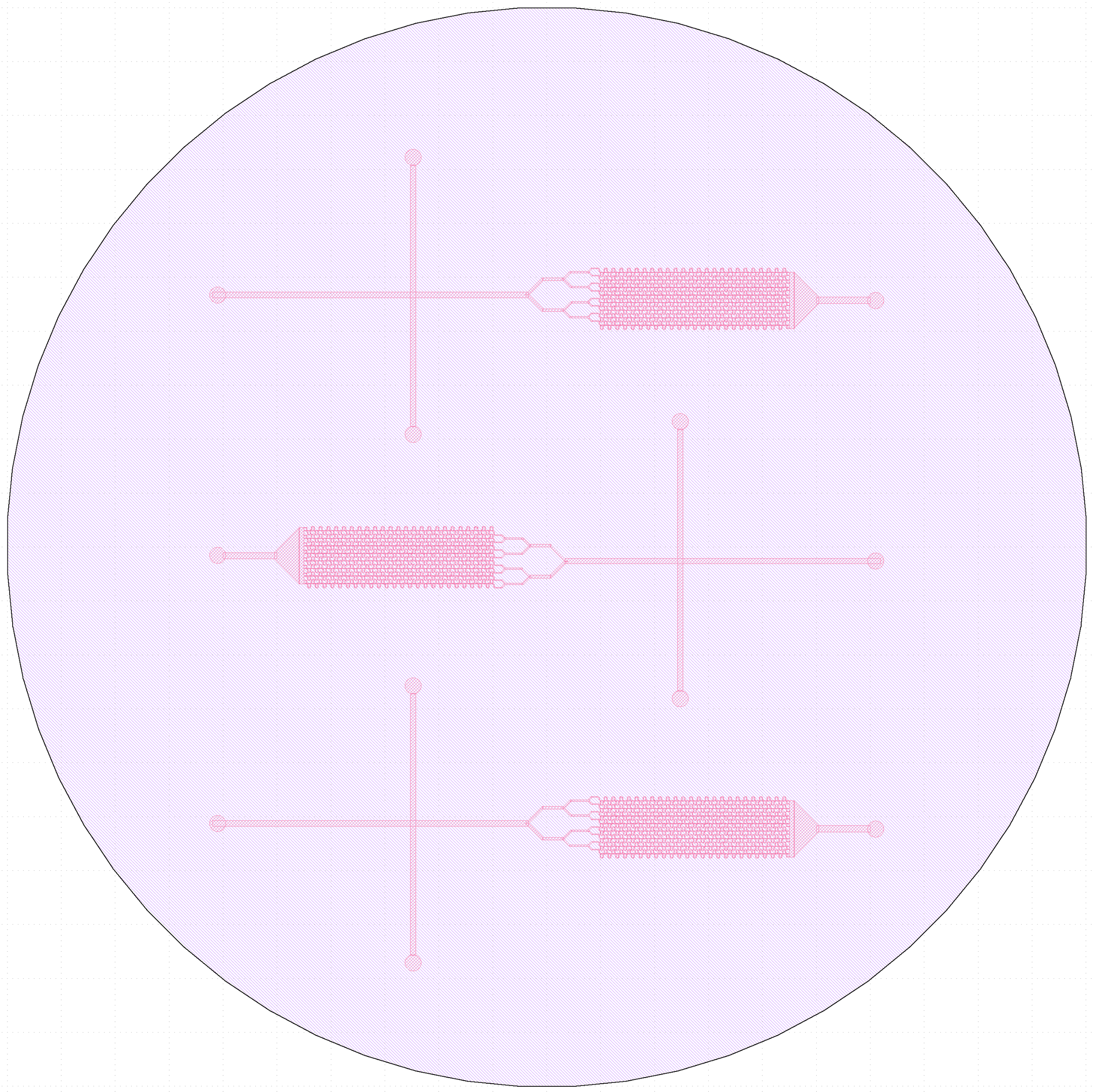 Initial microfluidic design.
