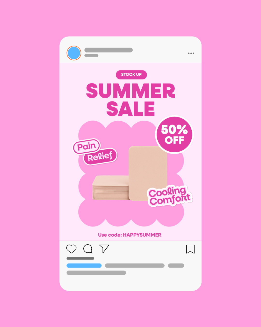 Social media post mockup.
