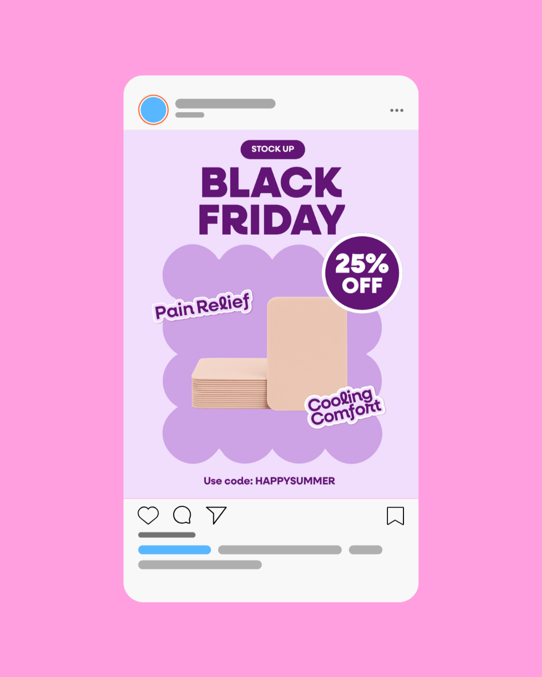 Social media post mockup.