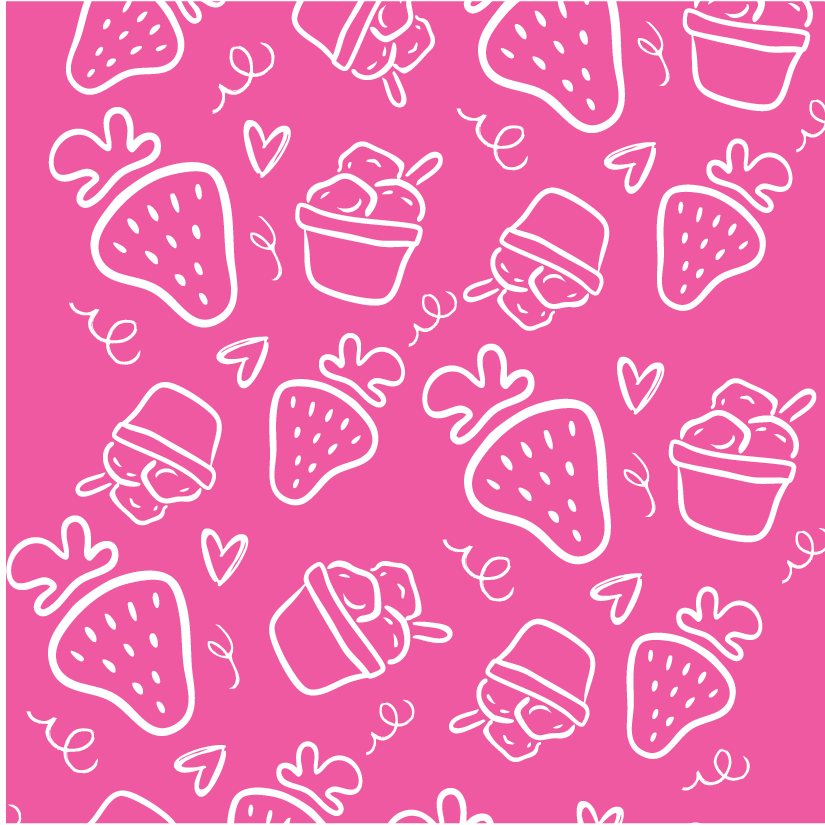 Strawberry flavour pattern