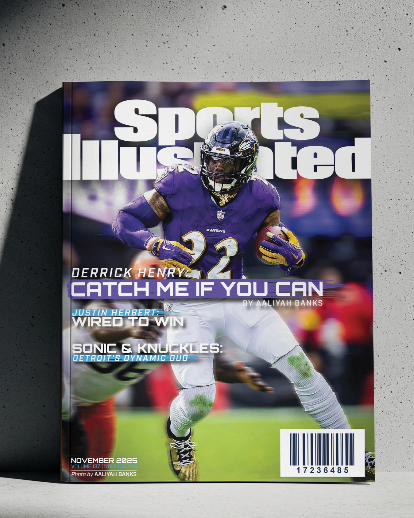 Size accurate printed version of Sports Illustrated.