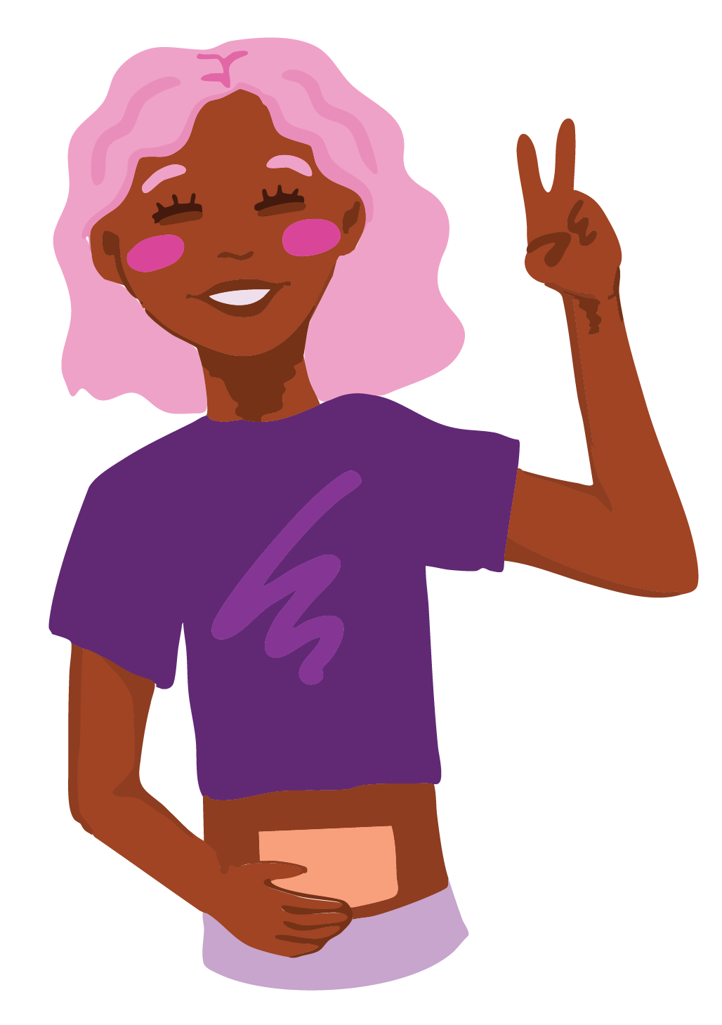 Illustration of a girl wearing a transdermal patch.