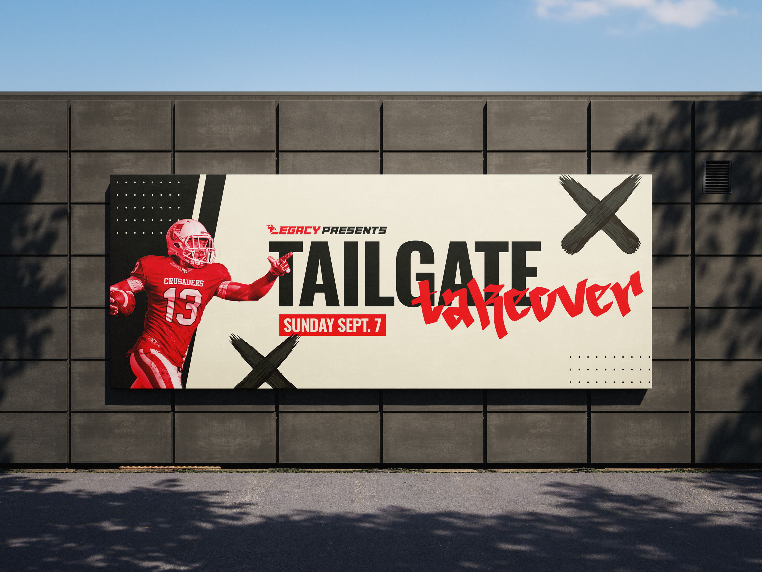 Legacy "Tailgate Takeover" billboard