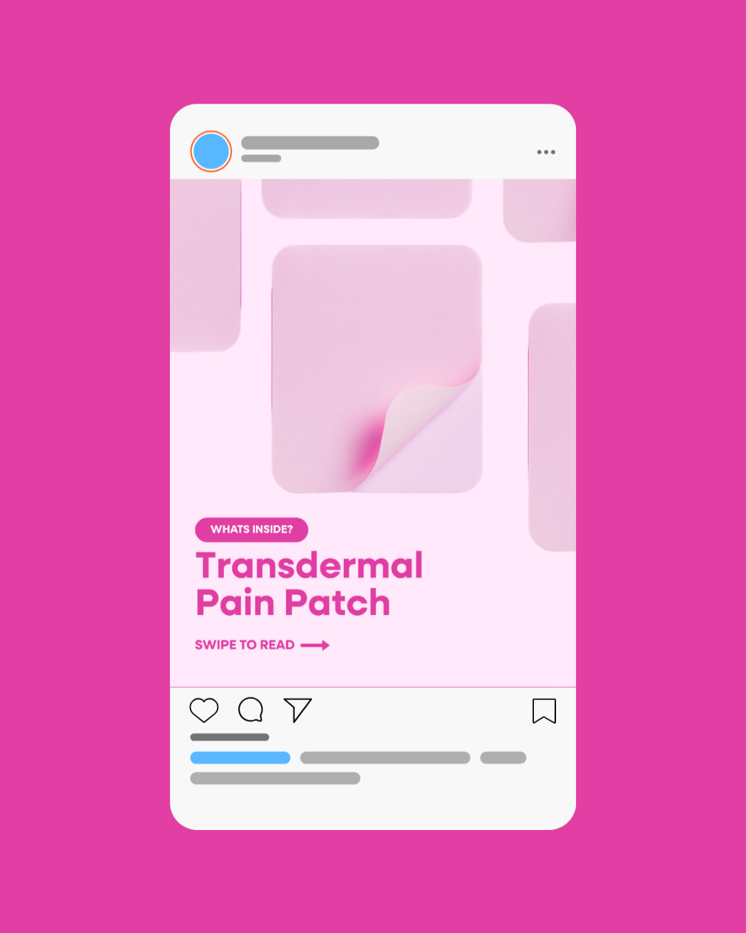 Social media post mockup.