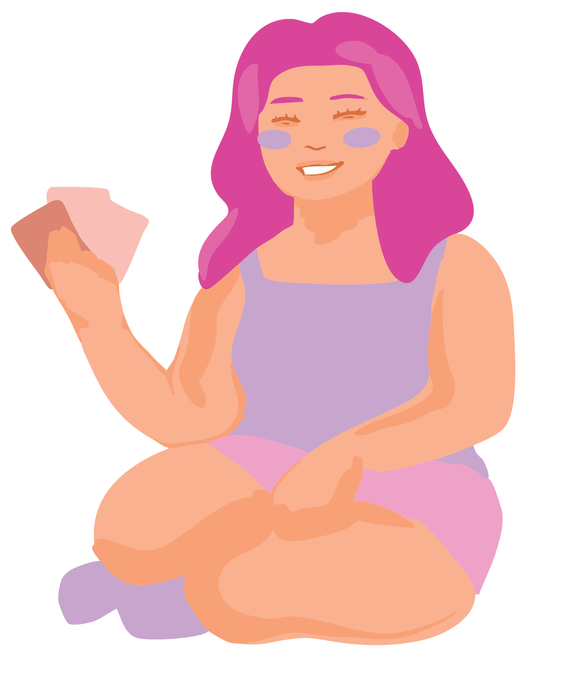 Illustration of a girl wearing a transdermal patch.