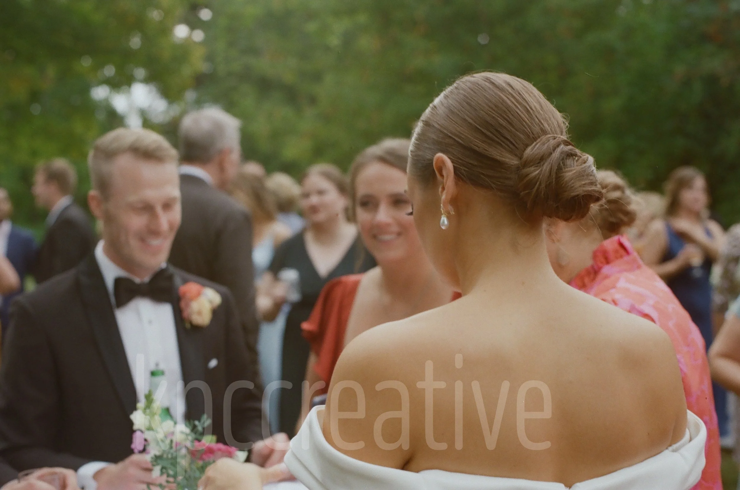 a bride and her groom