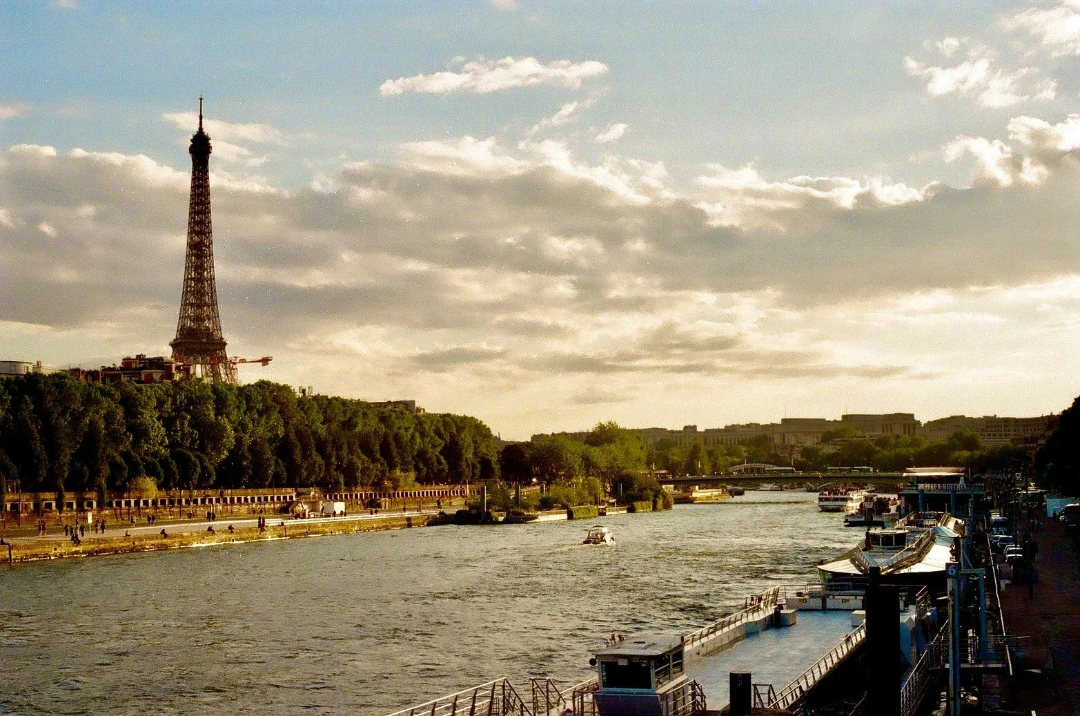 paris at dusk