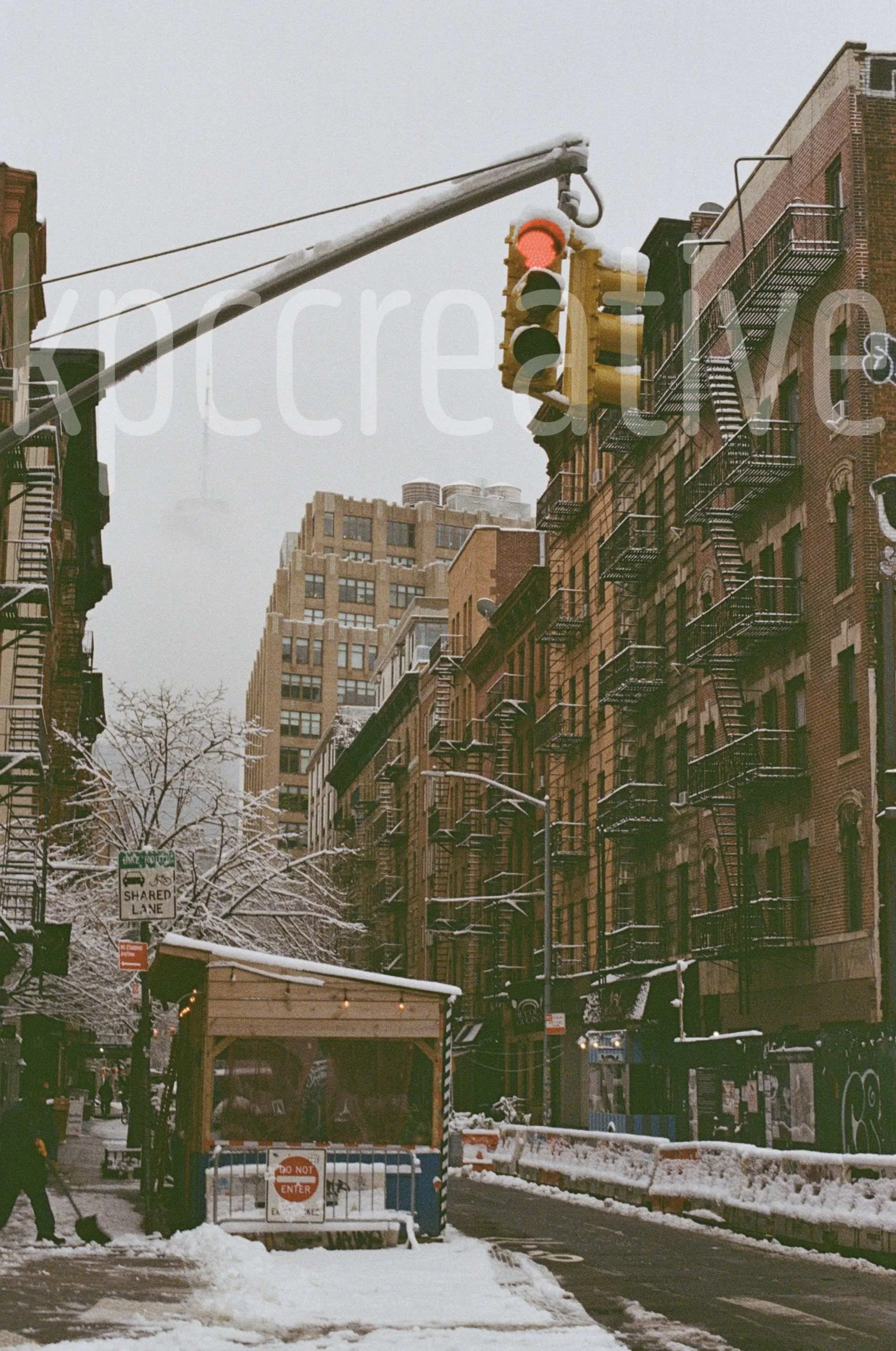 snow in manhattan