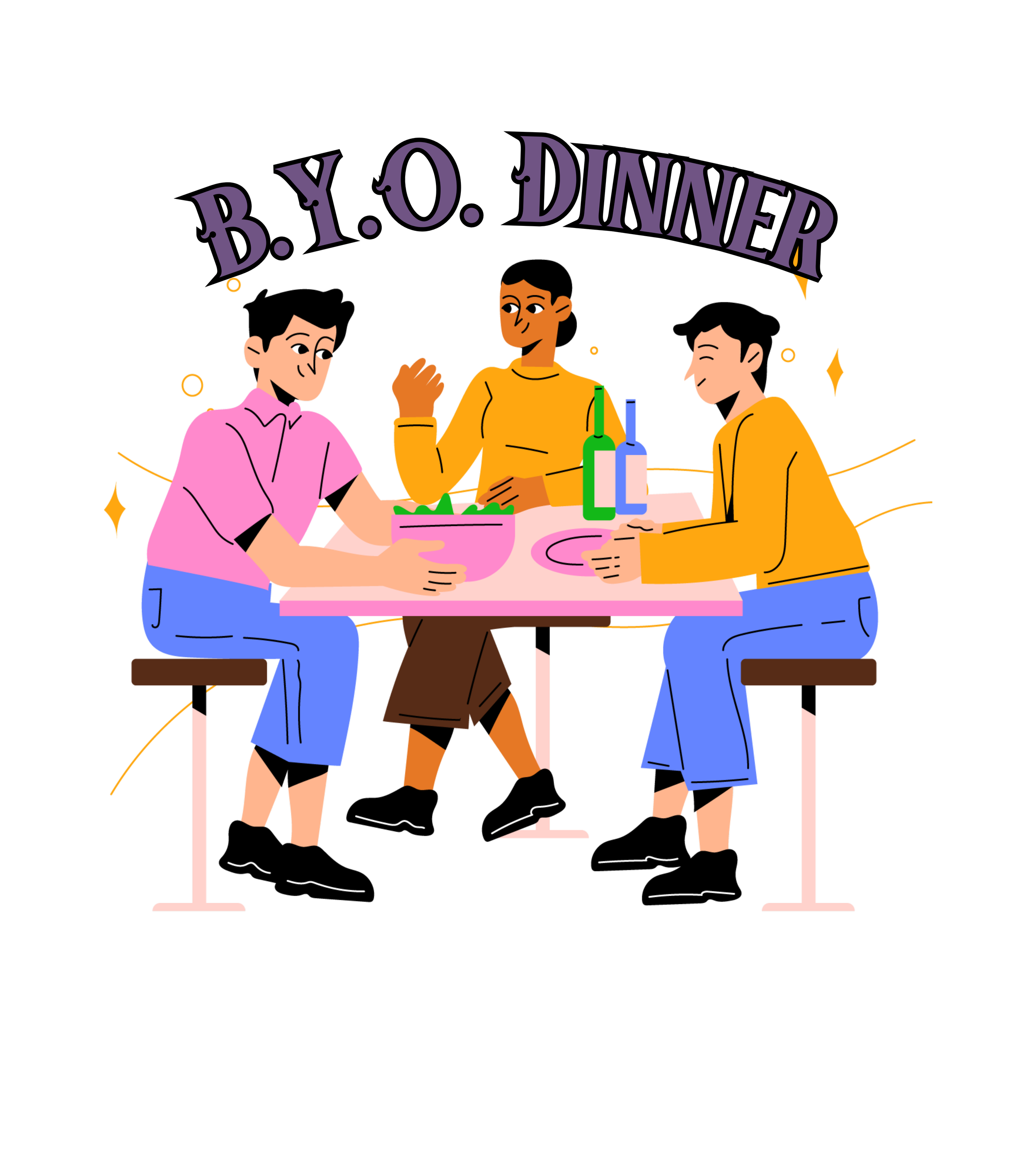 B.Y.O. Dinner: Third Thursday of the Month - 5-6:30PM