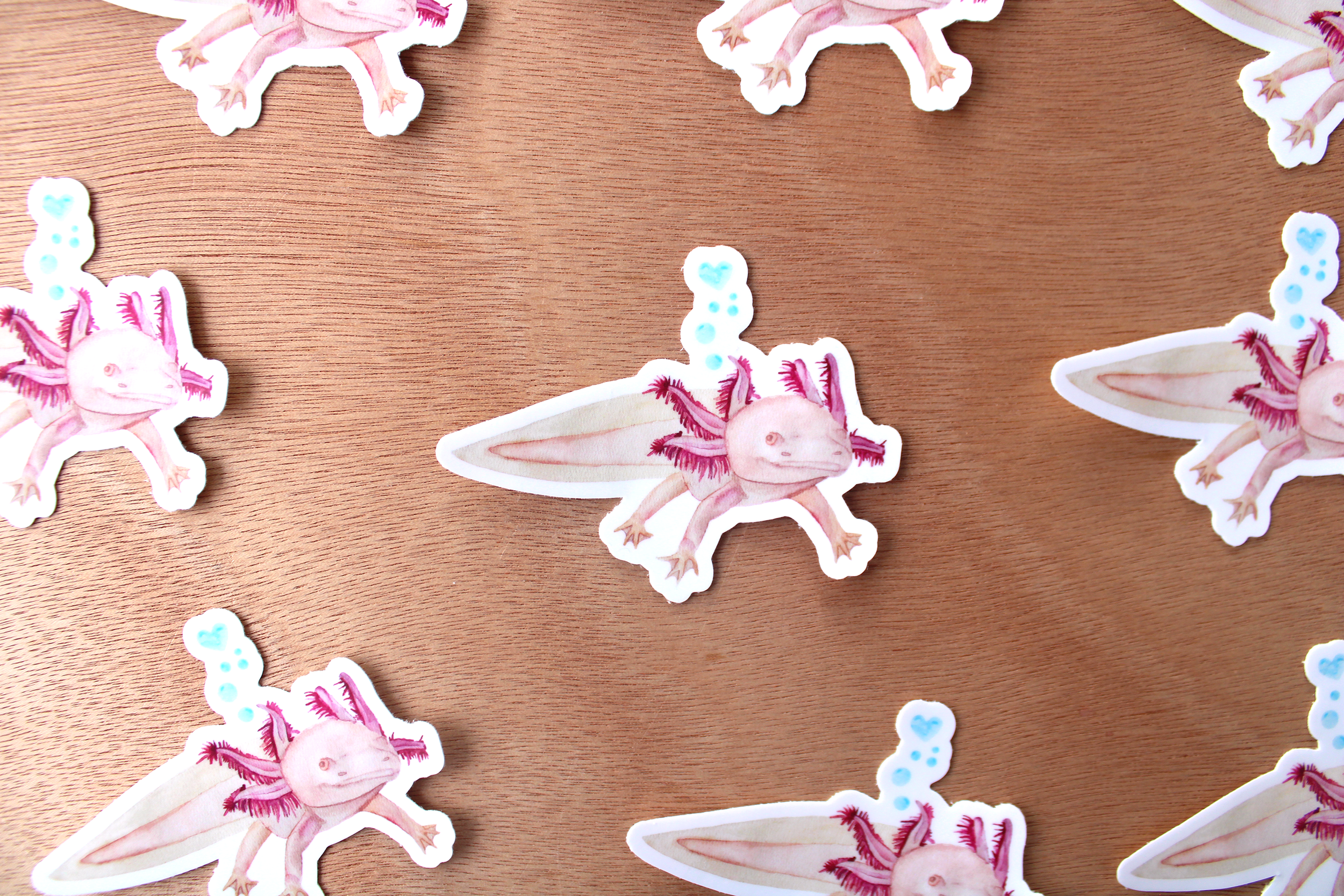 Axolotl Love Sticker