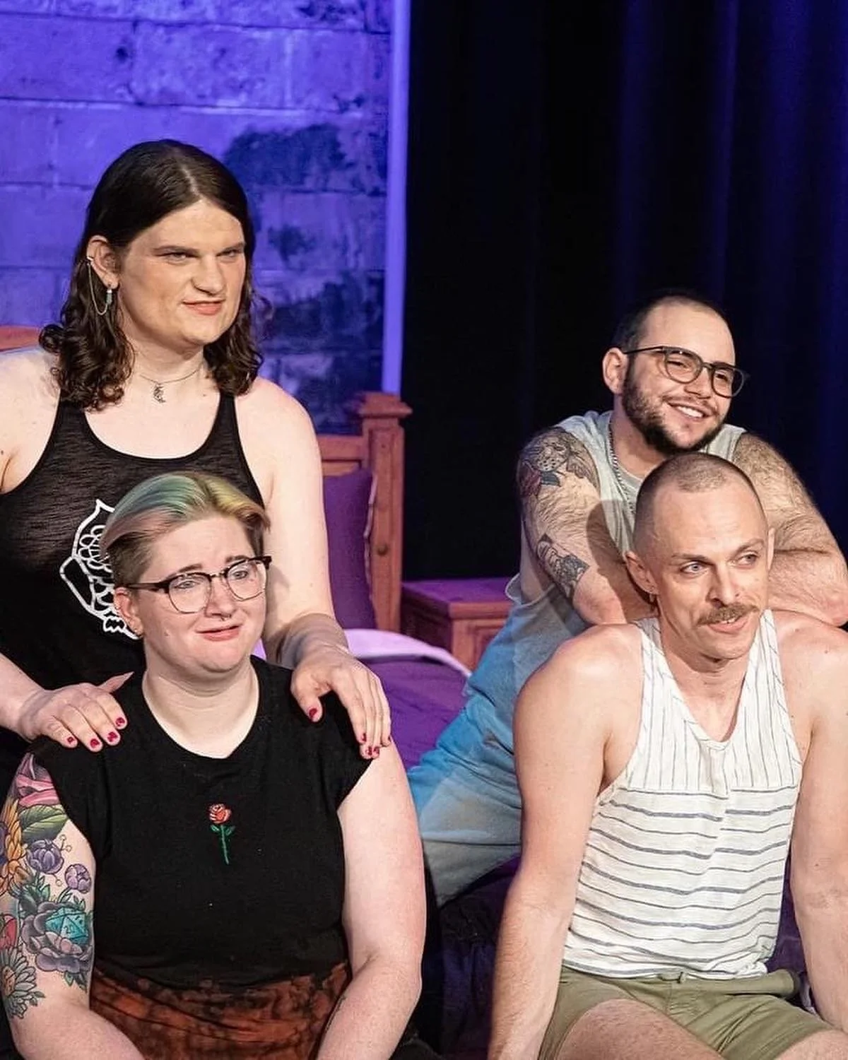 A in Bed Play by Shar Steiman; produced by StageQuest Indy, photo by Indy Ghost Light