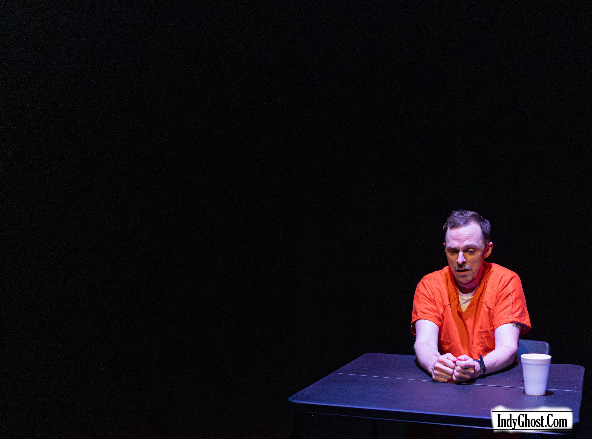 Marcus Sharp in Another Medea by Aaron Marks; produced by American Lives Theatre; photo by Indy Ghost Light