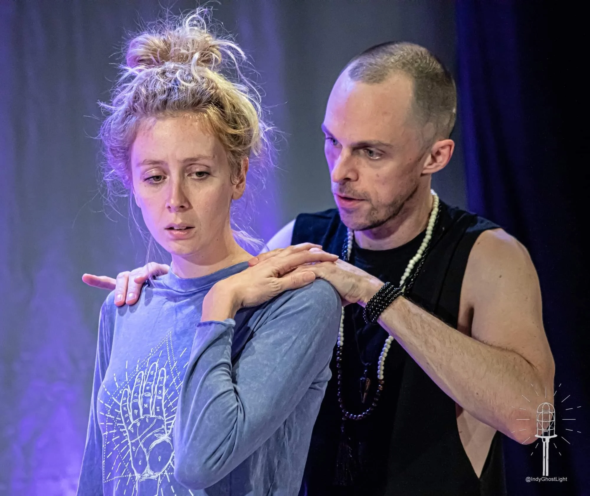 Rodney in Small Mouth Sounds by Bess Wohl; produced by American Lives Theatre; photo by Indy Ghost Light