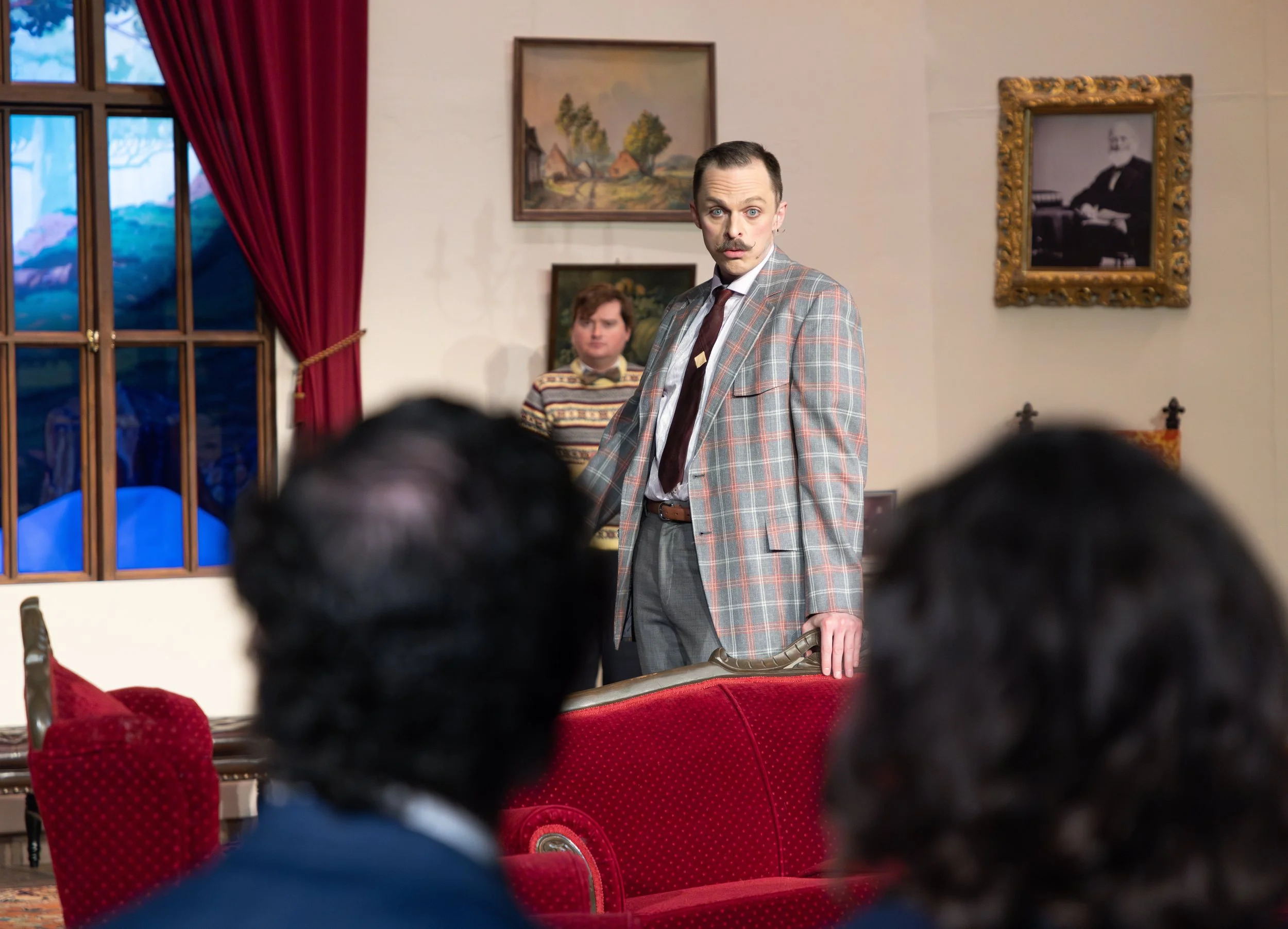 Mr. Paravicini in The Mousetrap by Agatha Christie; produced by Betty Rage Productions; photo by Indy Ghost Light