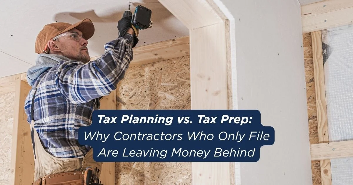 Tax prep vs tax planning