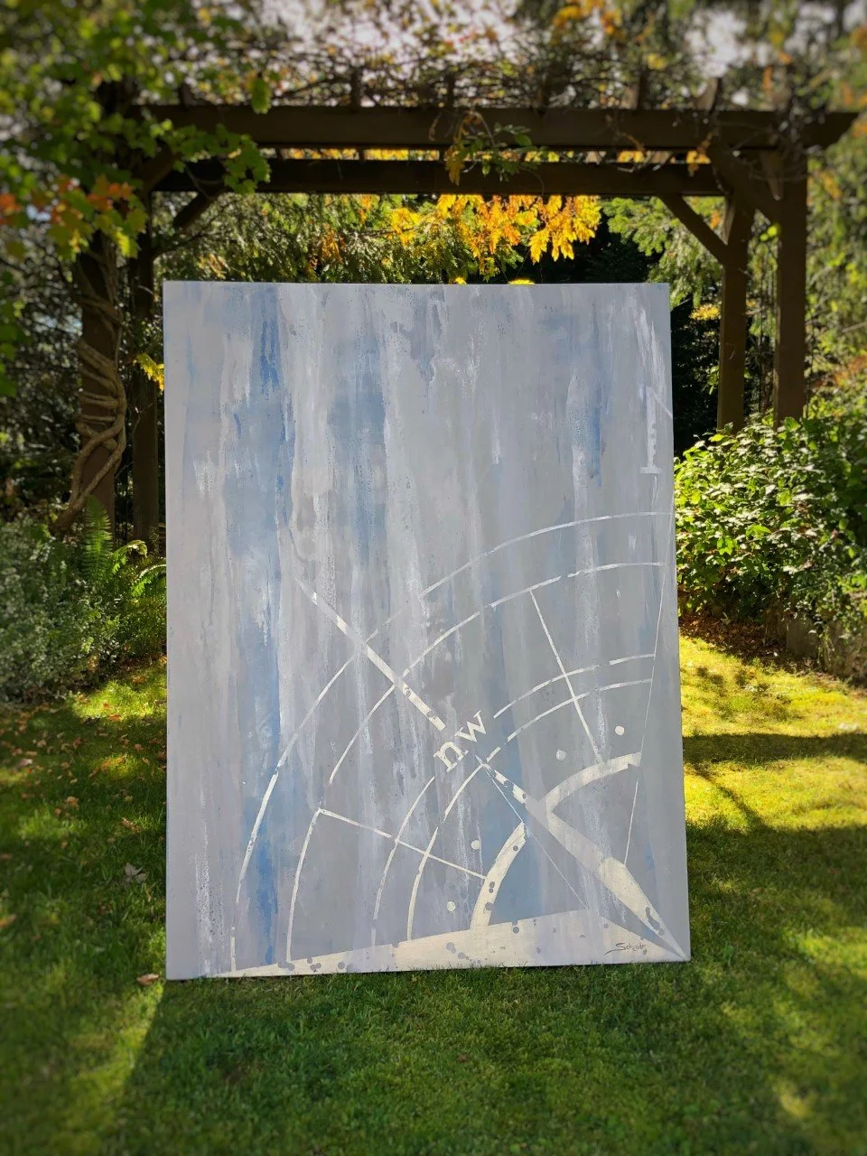 "Course Correction" Acrylic on Canvas