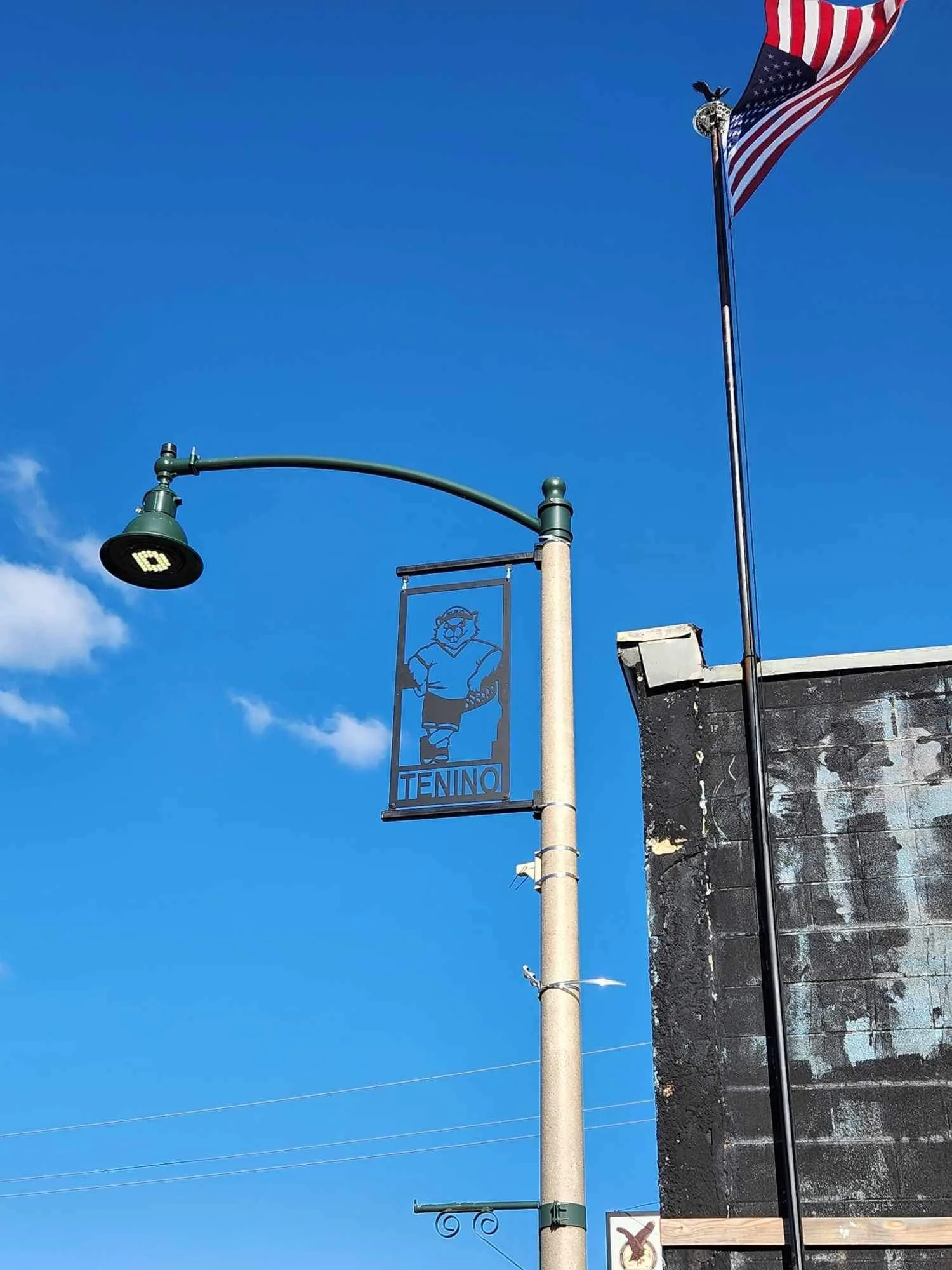 Metal cutout of artwork