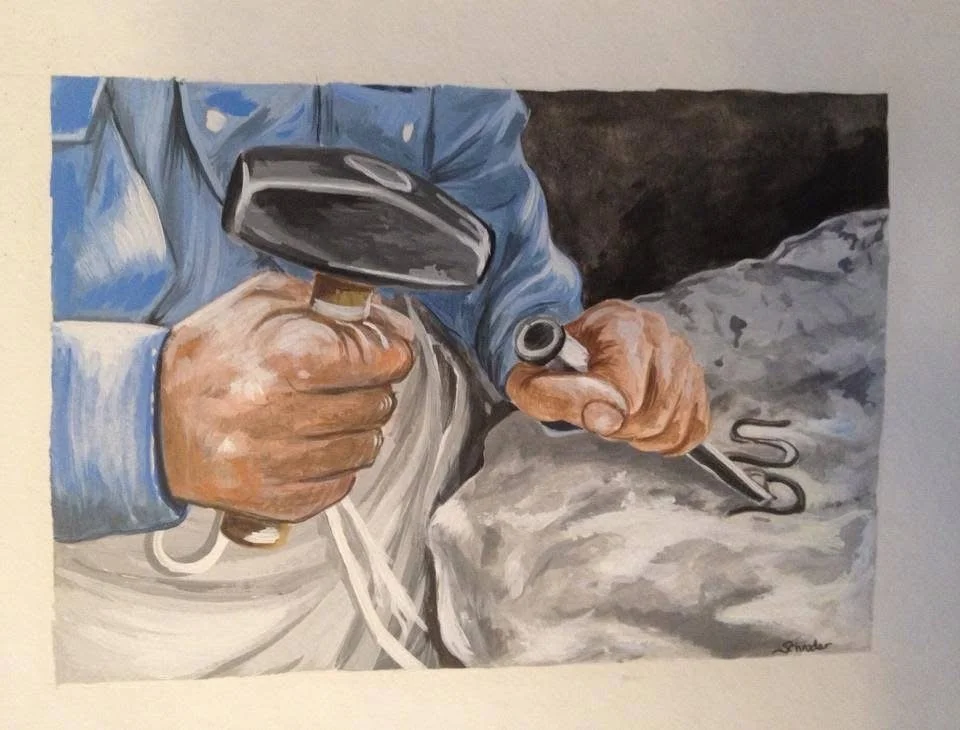 Liquer Label painting