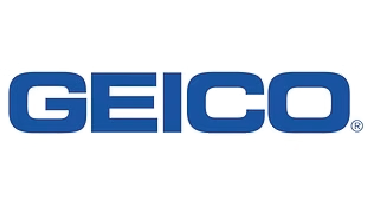 GEICO Insurance logo in blue text on a white background.
