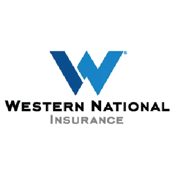 Western National Insurance logo featuring a stylized blue 'W' above the company name.